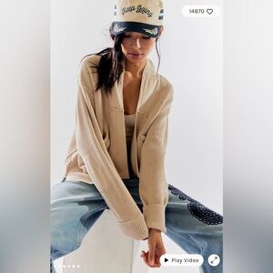 NWT size Small Free People Worn Thru Surplus Cardi